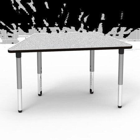 Virco 5000 Series 30"X60" Trapezoid-Shape Activty Table W/ 30" Fixed Height Leg 50TRAP6030